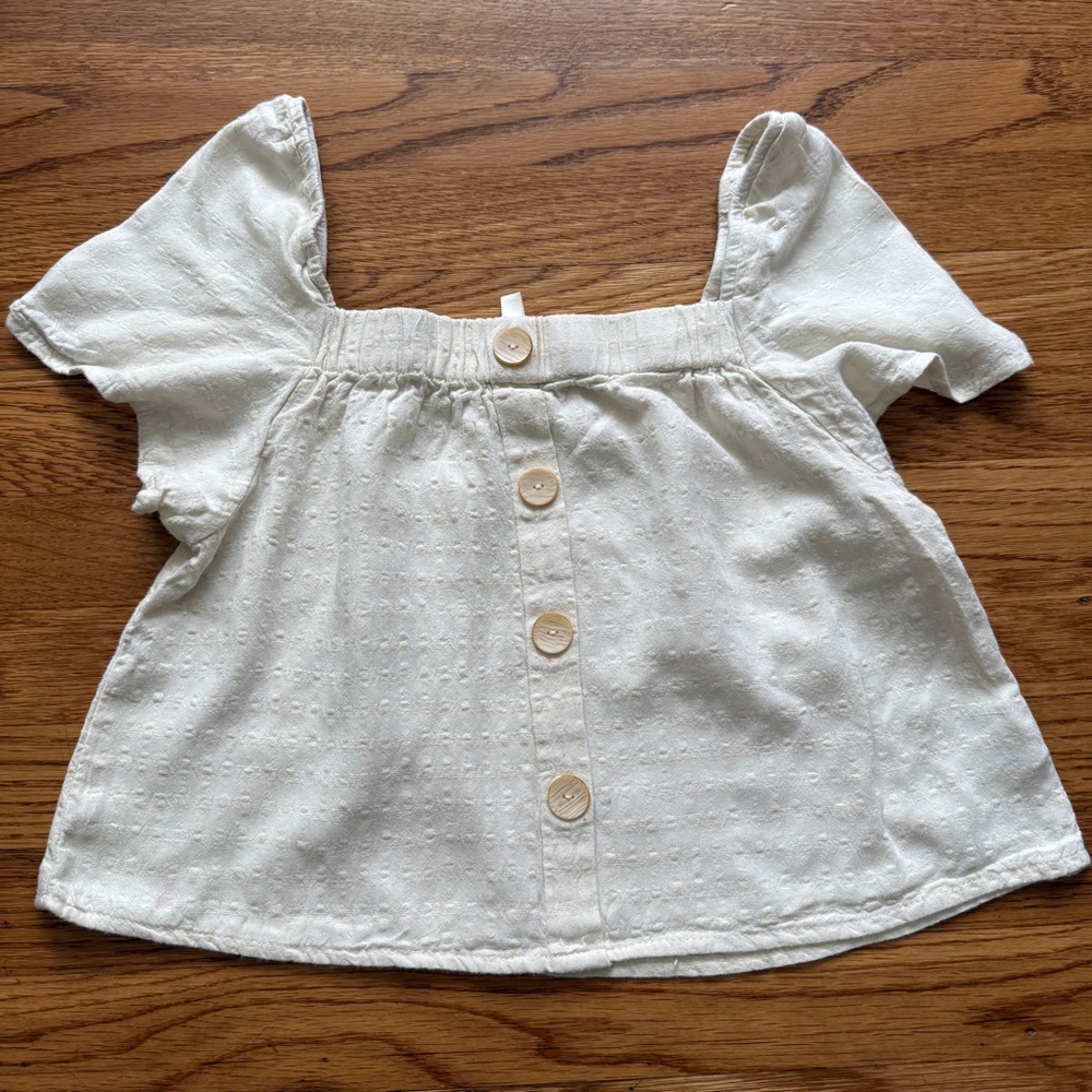 Rylee + Cru cream Leah boho blouse 8/9